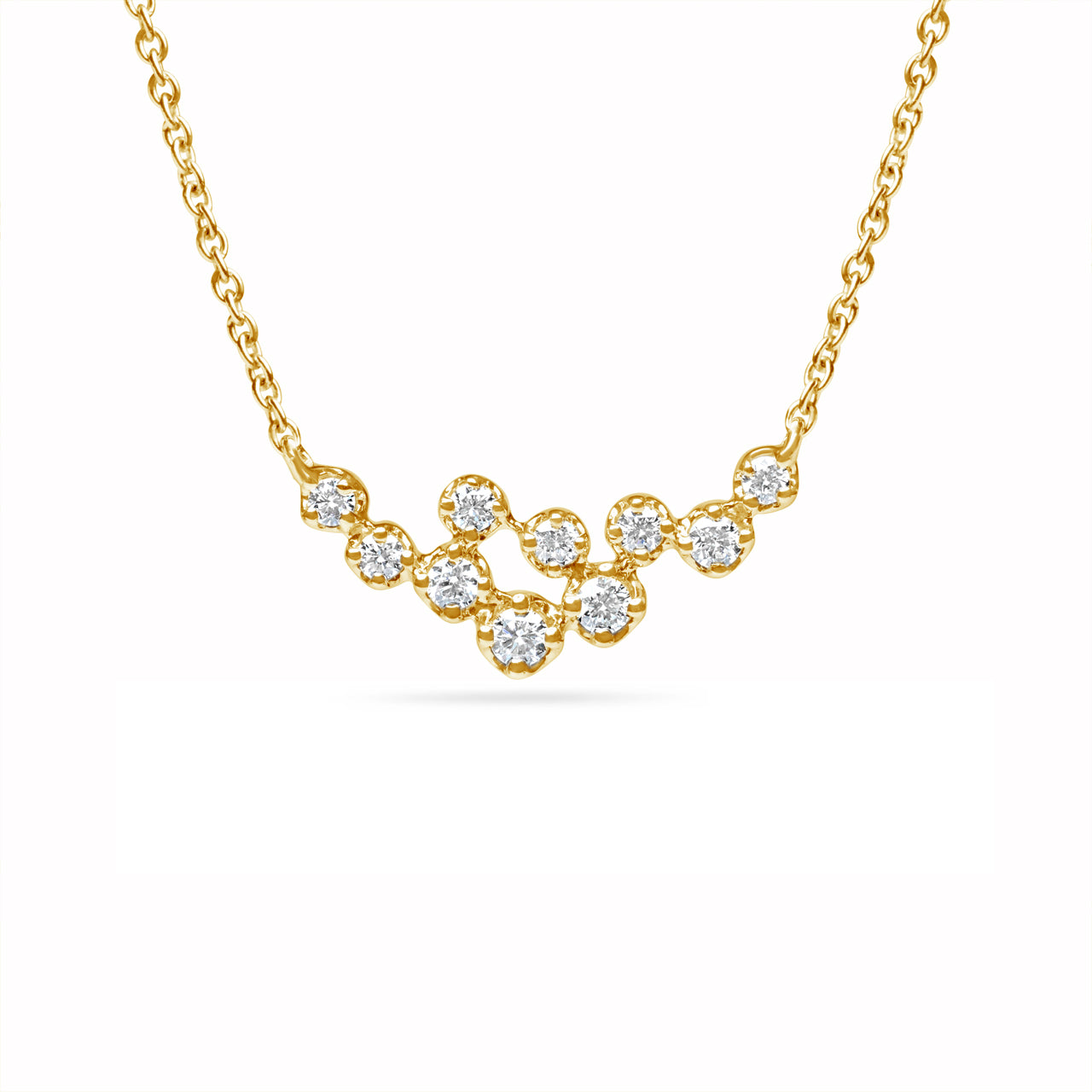 Diamond Cluster Necklace