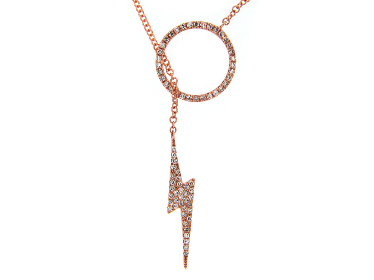 DIAMOND LIGHTNING LARIAT NECKLACE