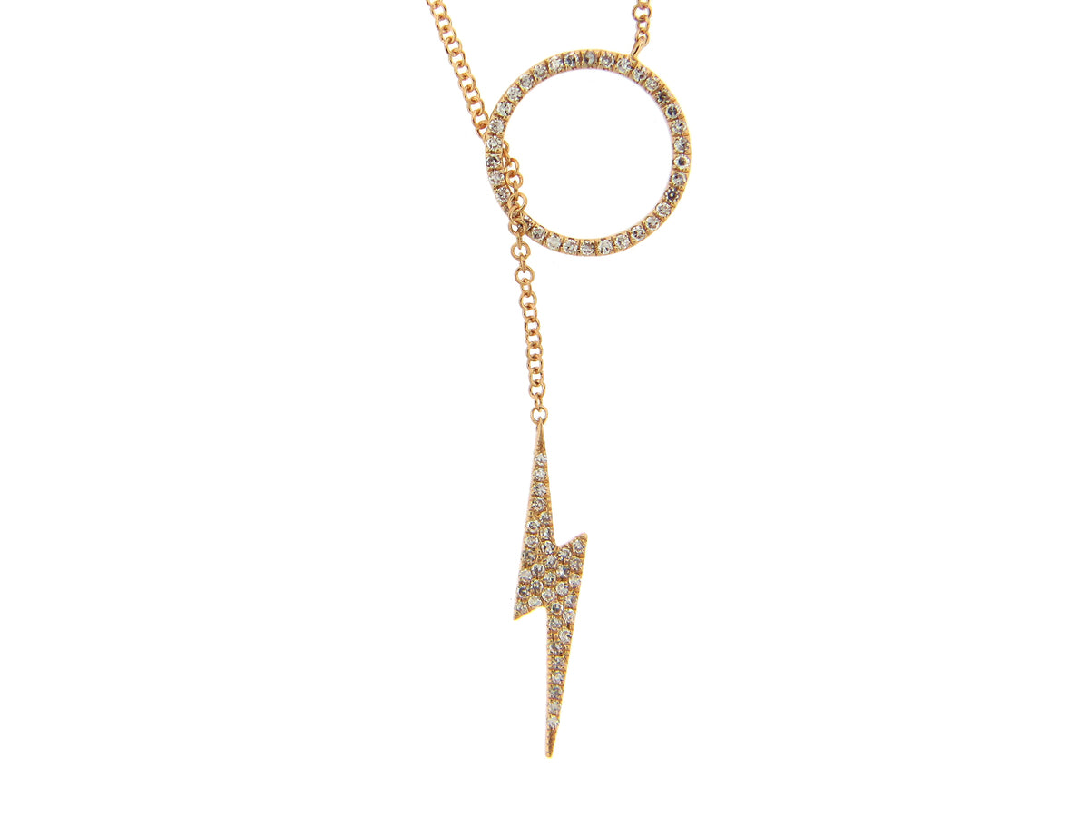 DIAMOND LIGHTNING LARIAT NECKLACE