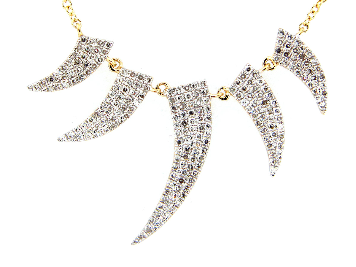 DIAMOND PENDANT NECKLACE, 18',17",16", 14KY (N)