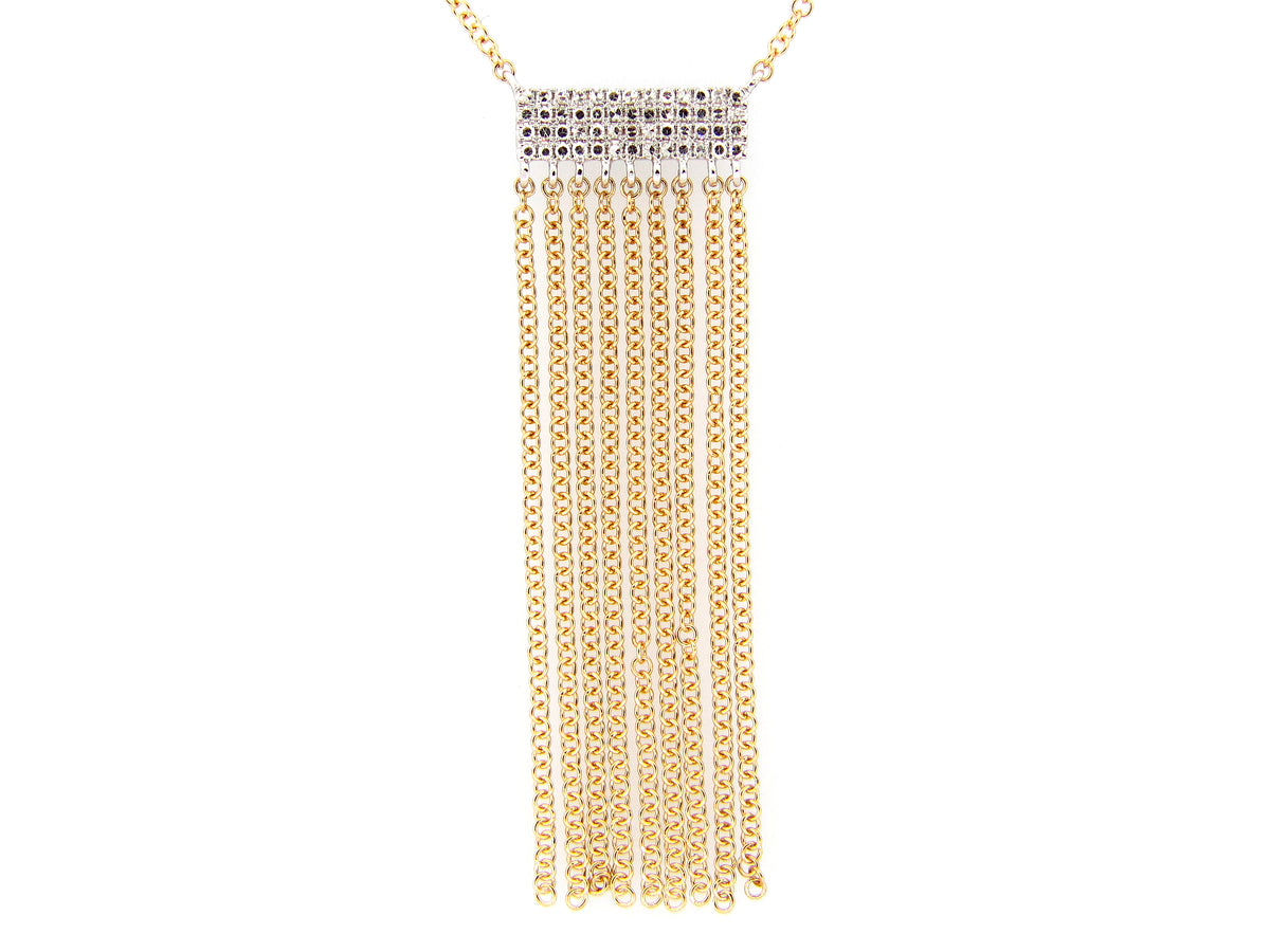 DIAMOND WATERFALL TASSEL NECKLACE