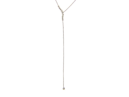 DIAMOND BUBBLE LARIAT NECKLACE