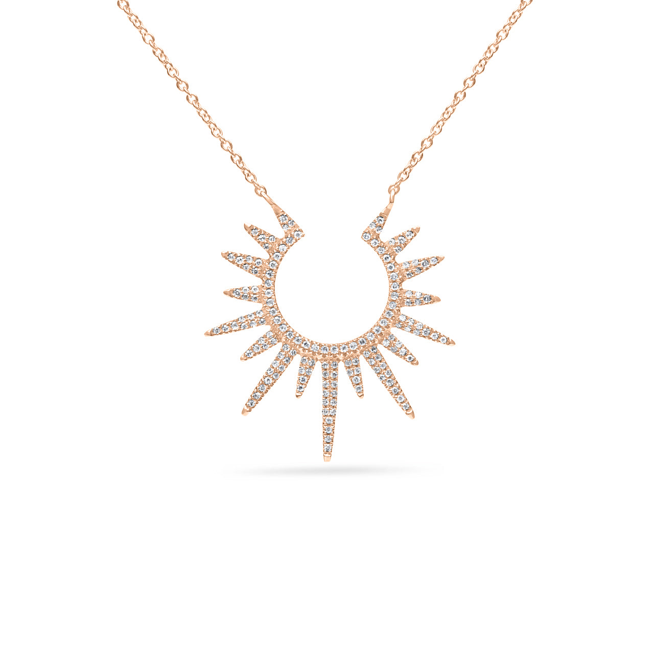 Diamond Large Sunburst Necklace