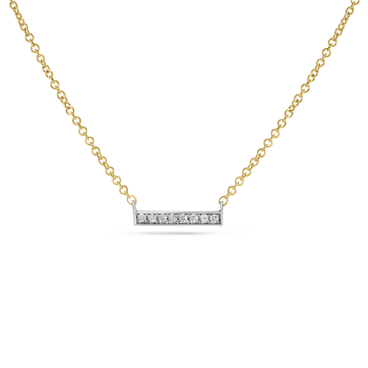 Diamond Bar Necklace