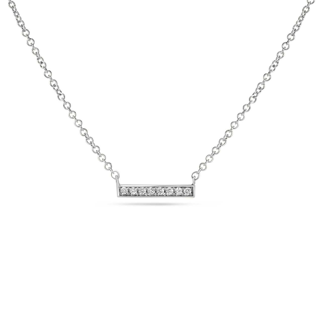 Diamond Bar Necklace