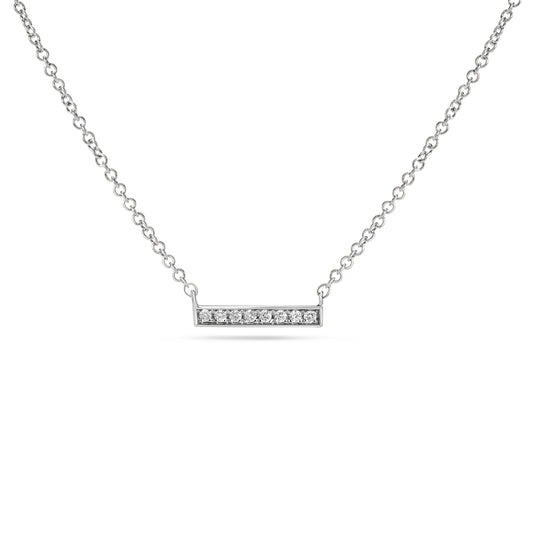 Diamond Bar Necklace