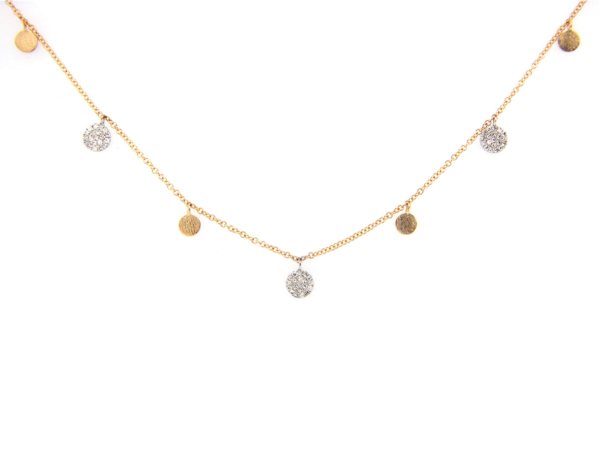 DIAMOND DISC NECKLACE