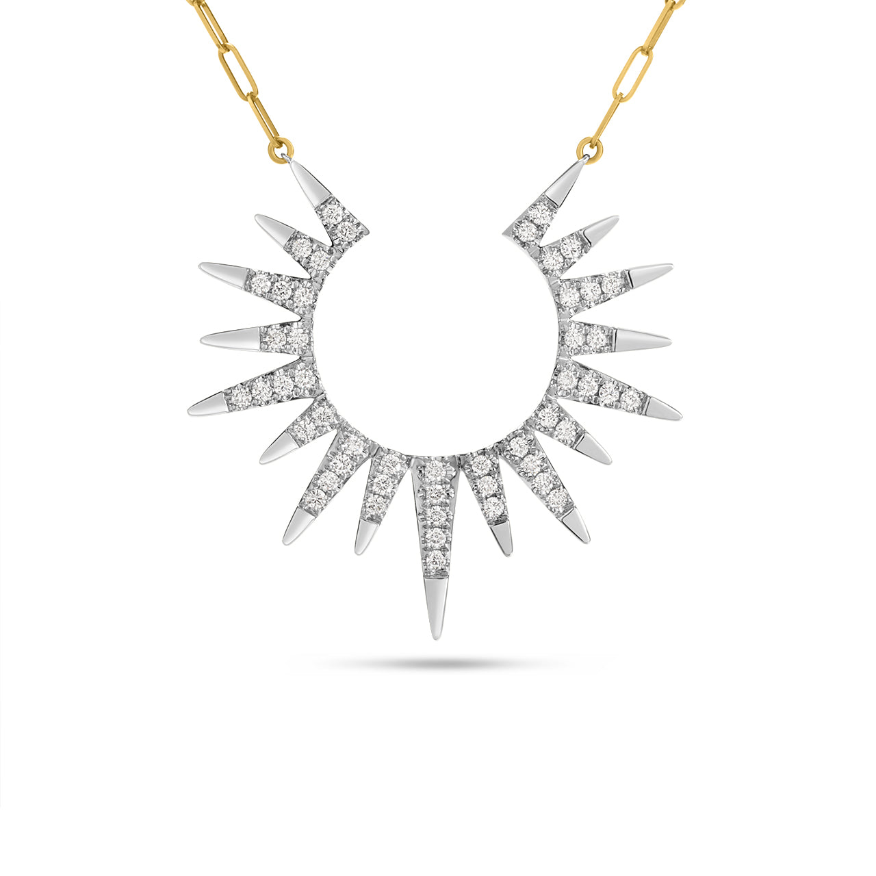Diamond Sunburst Jumbo Necklace
