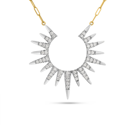 Diamond Sunburst Jumbo Necklace