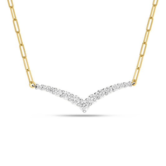 Diamond Chevron Necklace