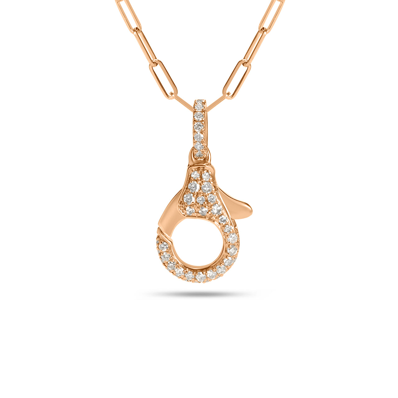 Diamond Lobster Clasp Necklace