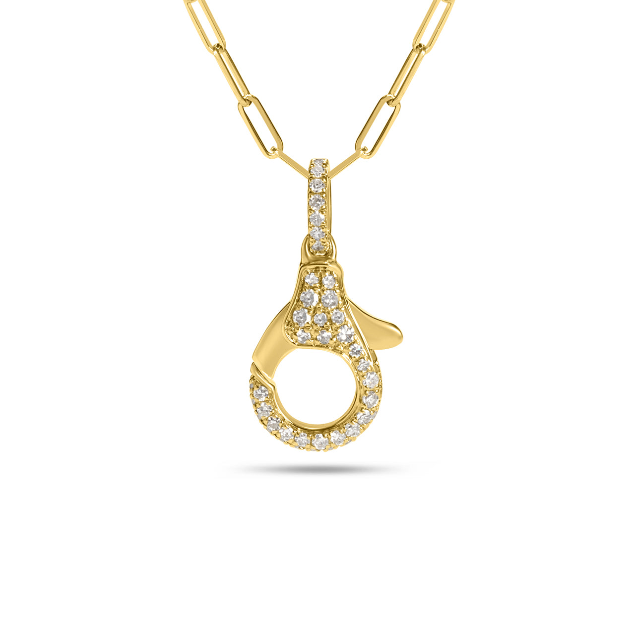 Diamond Lobster Clasp Necklace