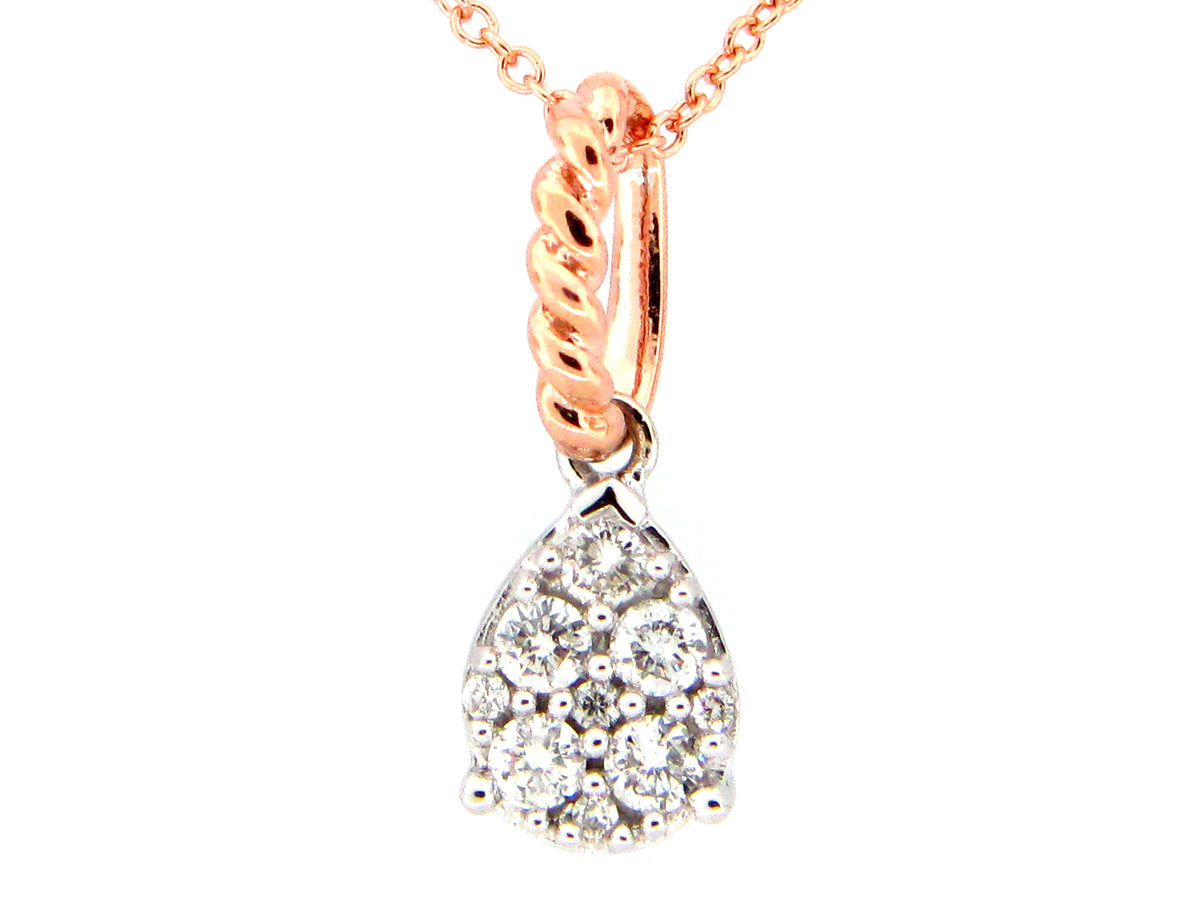 DIAMOND PENDANT, 14KZ (N)