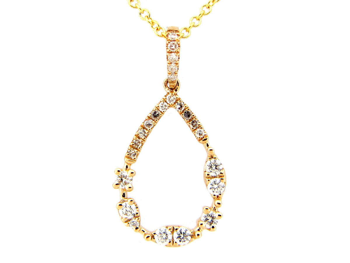 DIAMOND PEAR SHAPE PENDANT