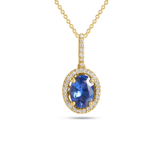 Sapphire & Diamond Necklace