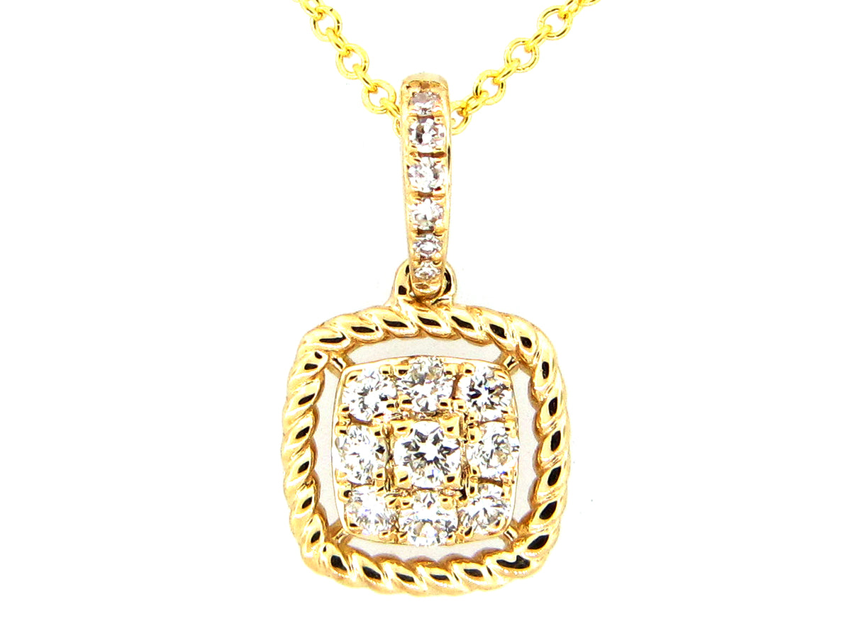 DIAMOND PENDANT, 14KY (N)