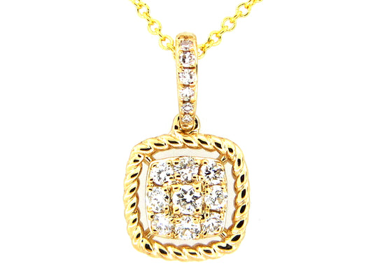 DIAMOND PENDANT, 14KY (N)