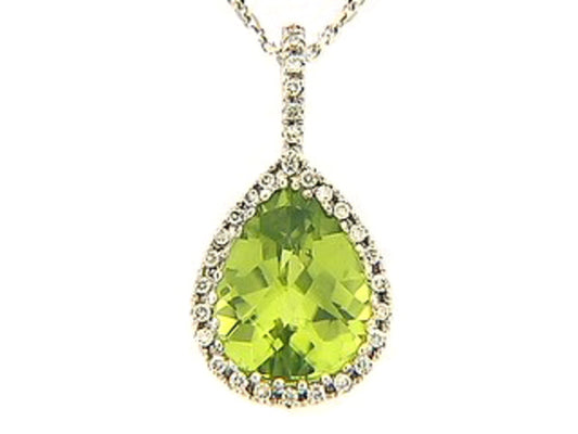 CHB PERIDOT & DIAMOND PENDANT