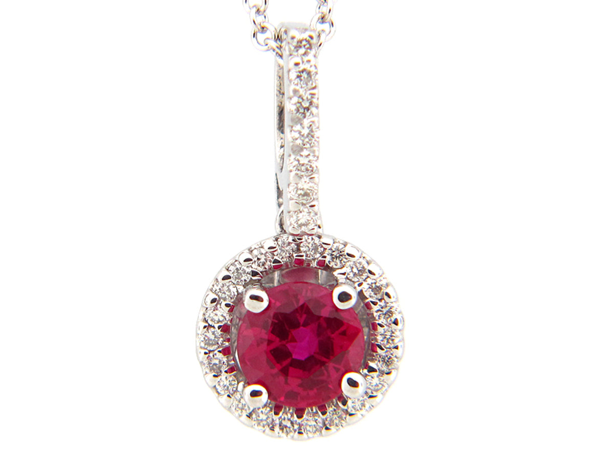 RUBY & DIAMOND PENDANT