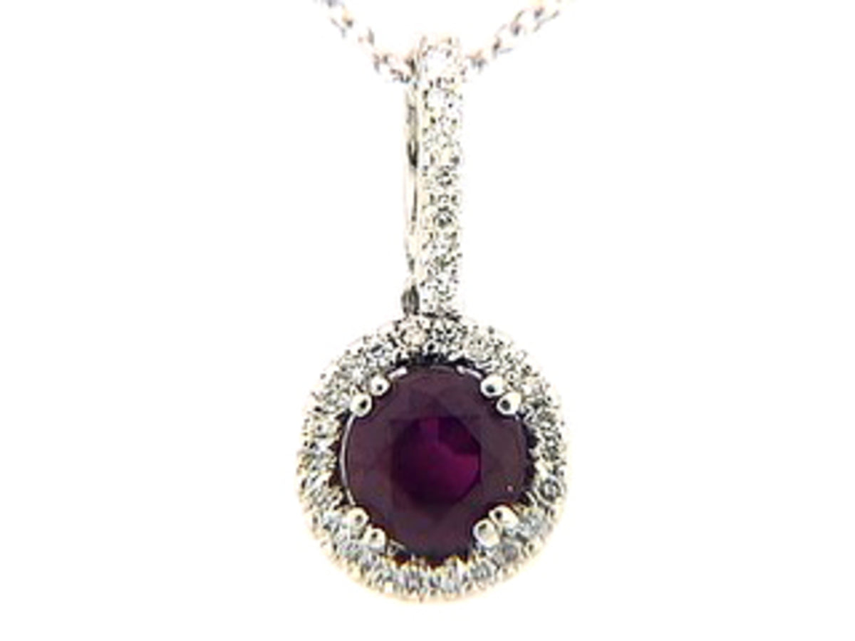 RUBY & DIAMOND PENDANT