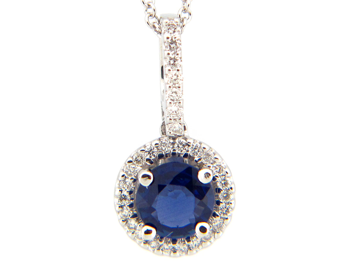 SAPPHIRE & DIAMOND PENDANT