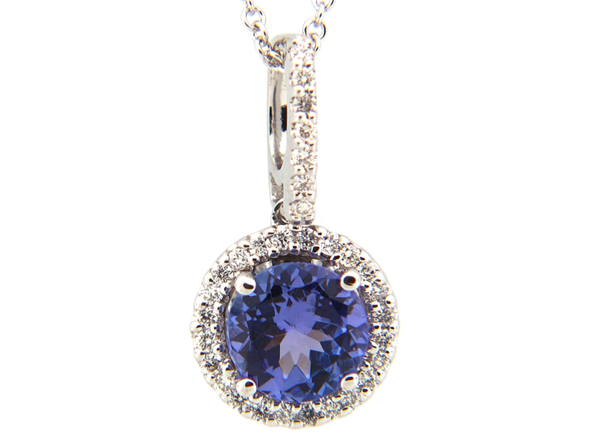 TANZANITE & DIAMOND PENDANT