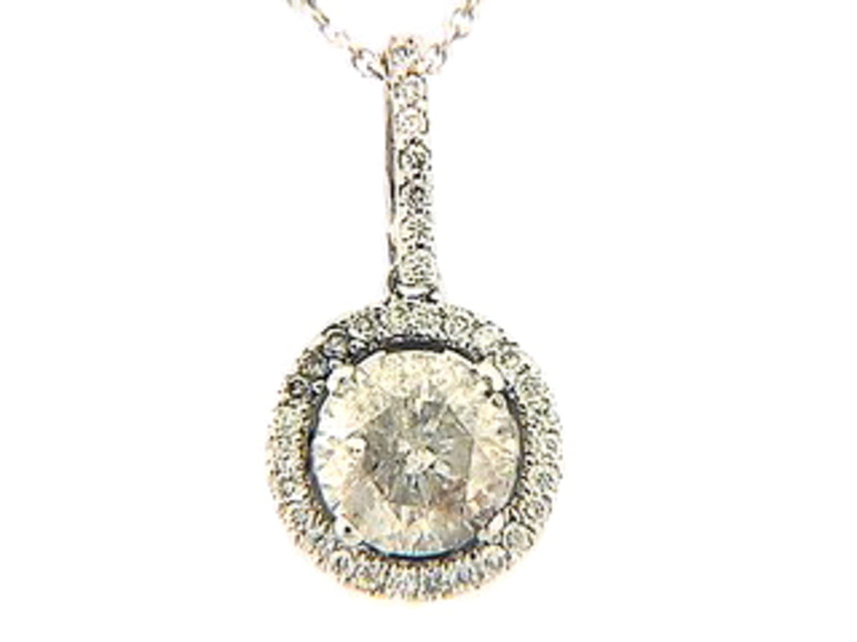 DIAMOND PENDANT, 18KW (N) SPECIAL