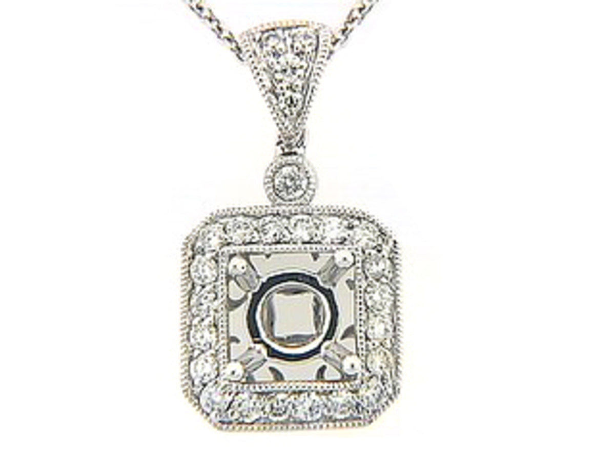 DIAMOND PENDANT, 18KW (N) SPECIAL