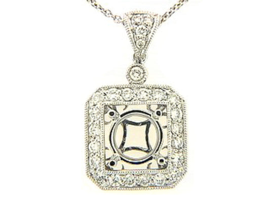 DIAMOND PENDANT, 18KW (N) SPECIAL