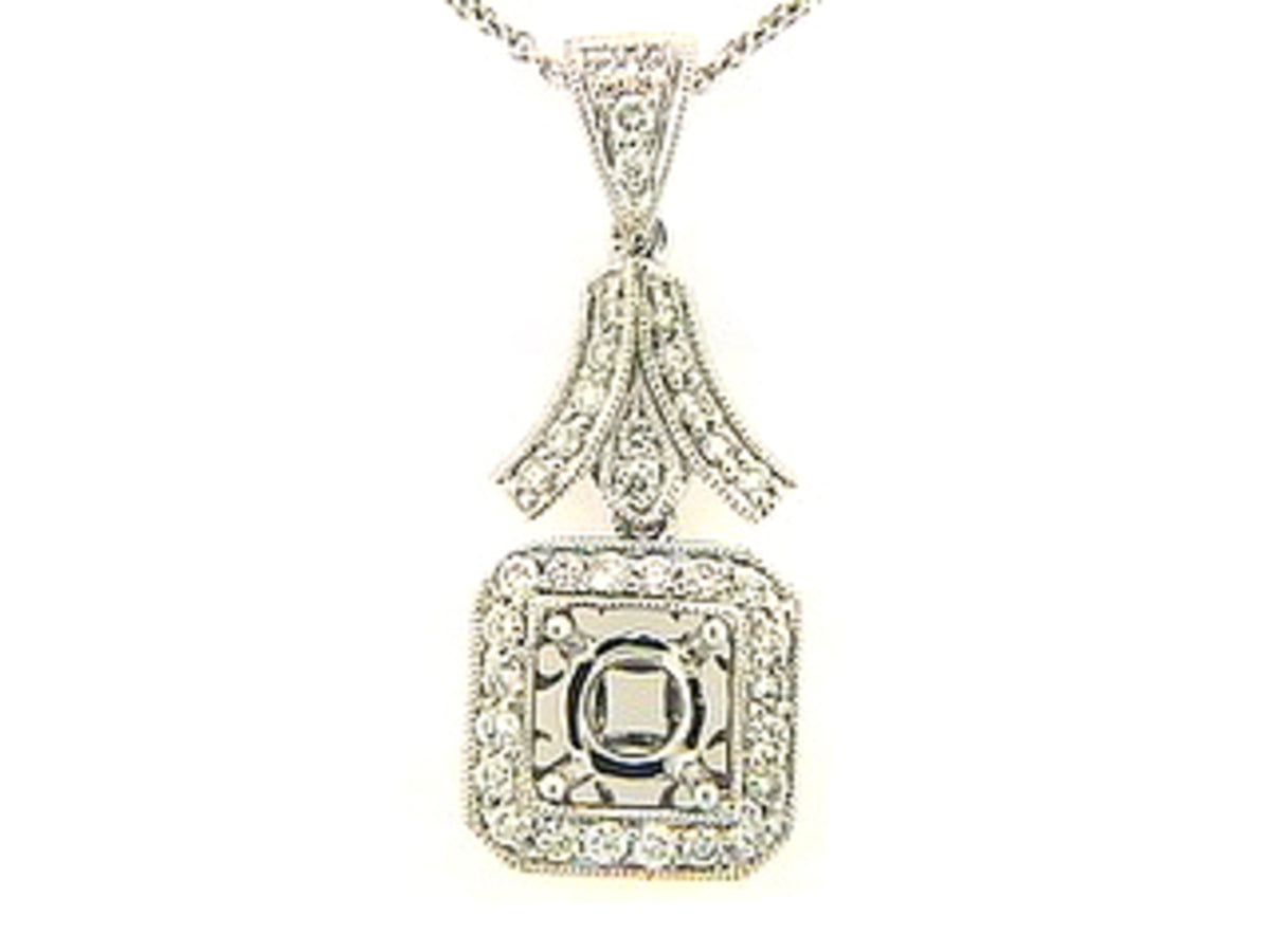 DIAMOND PENDANT, 18KW (N) SPECIAL
