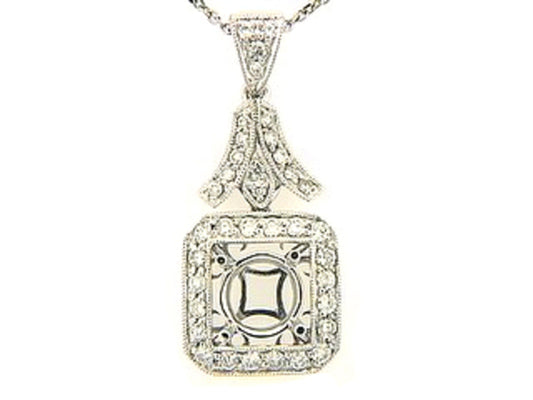 DIAMOND PENDANT, 18KW (N) SPECIAL