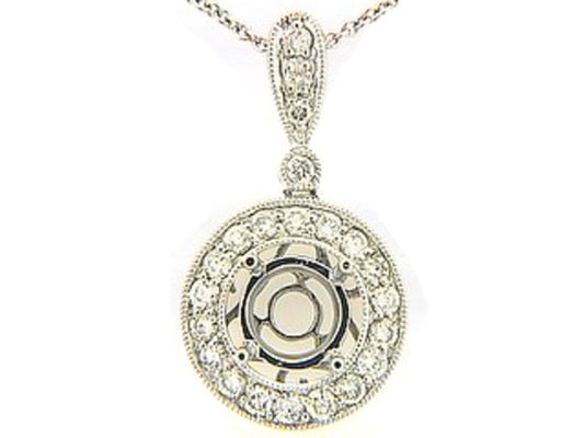 DIAMOND PENDANT, 18KW (N) SPECIAL