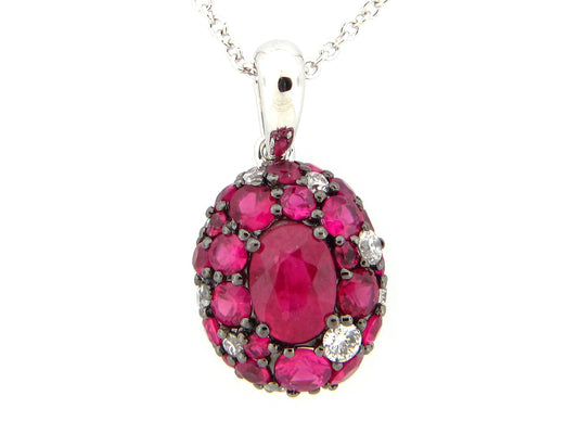 RUBY & DIAMOND PENDANT