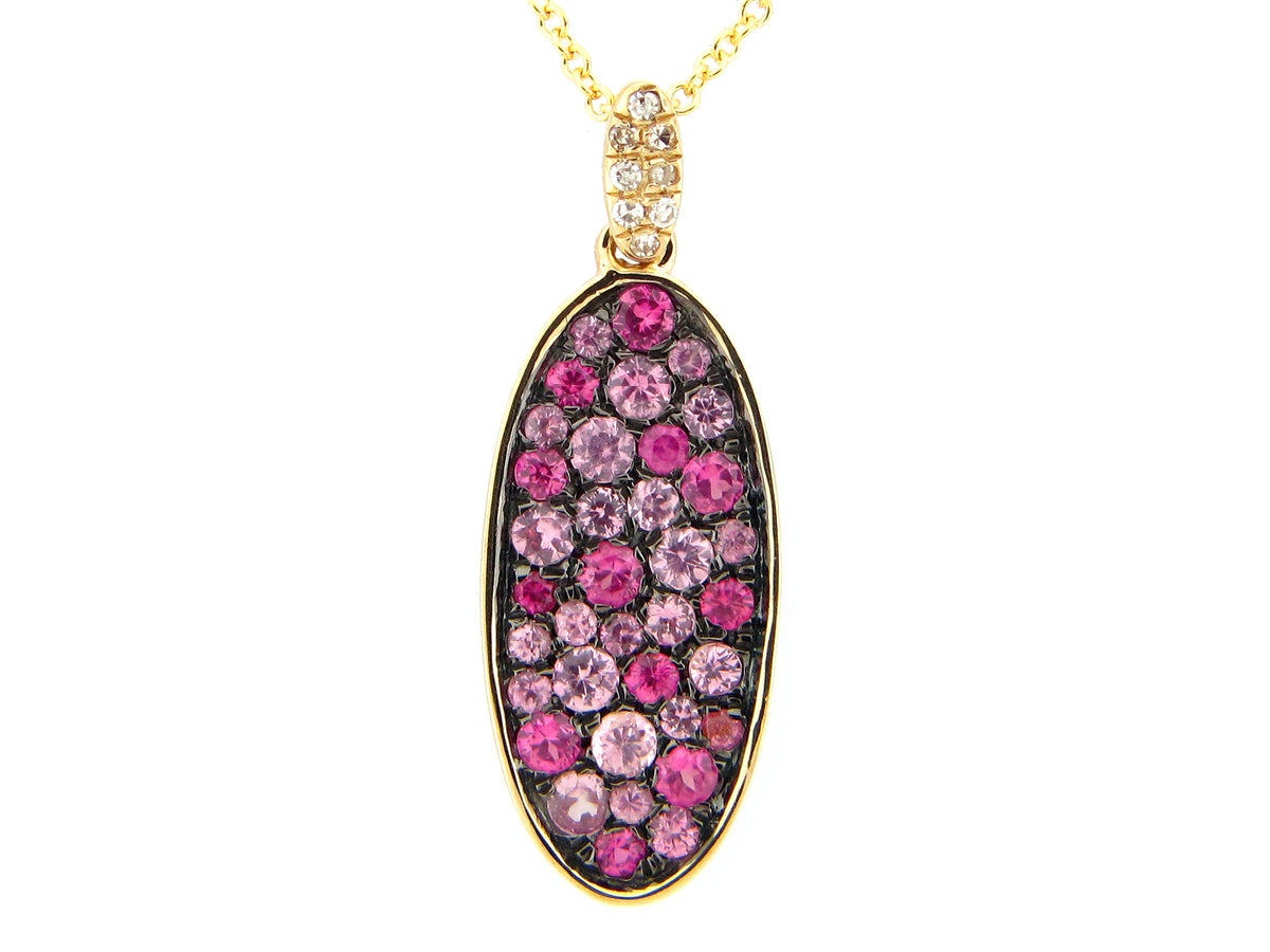 PINK SAPPHIRE & DIAMOND PENDANT