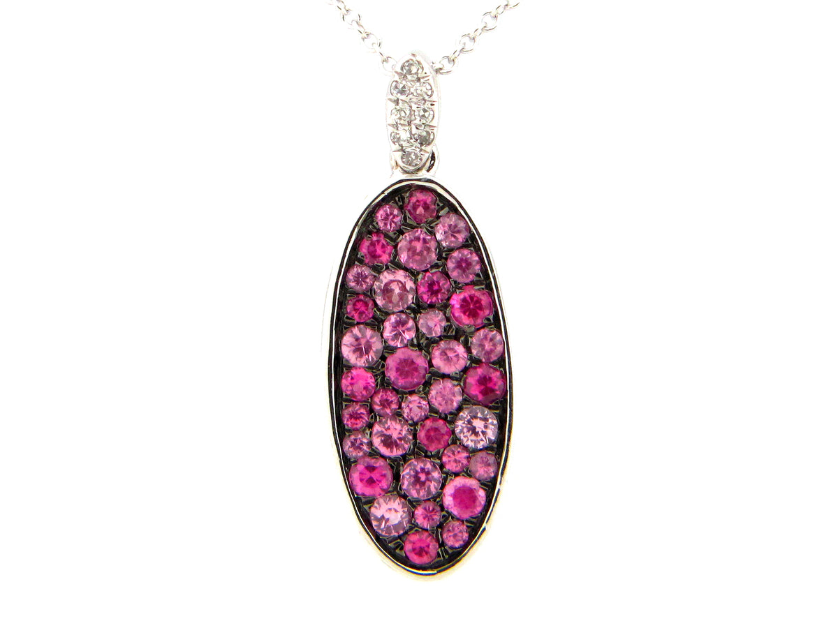 PINK SAPPHIRE & DIAMOND PENDANT