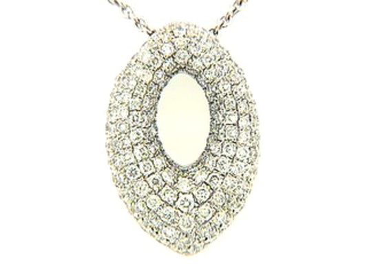 DIAMOND PENDANT, 18KW (N)
