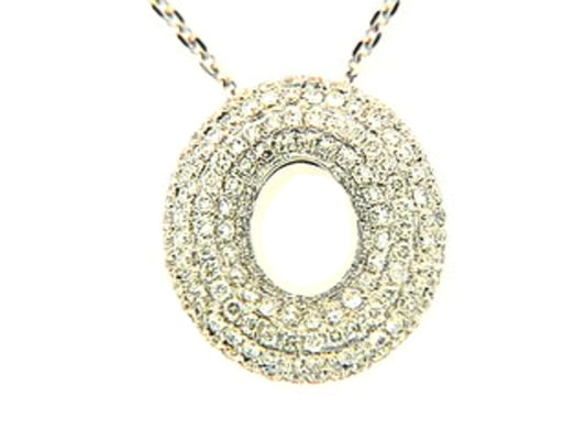 DIAMOND PENDANT, 18KW (N) SPECIAL