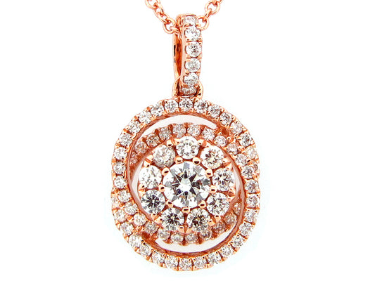 DIAMOND PENDANT, 14KR (N)