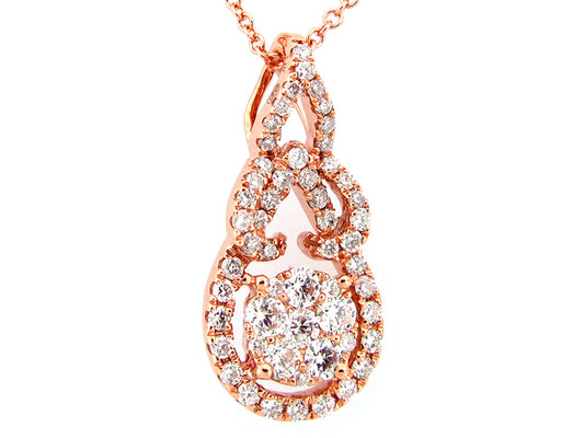 DIAMOND PENDANT, 14KR (N)