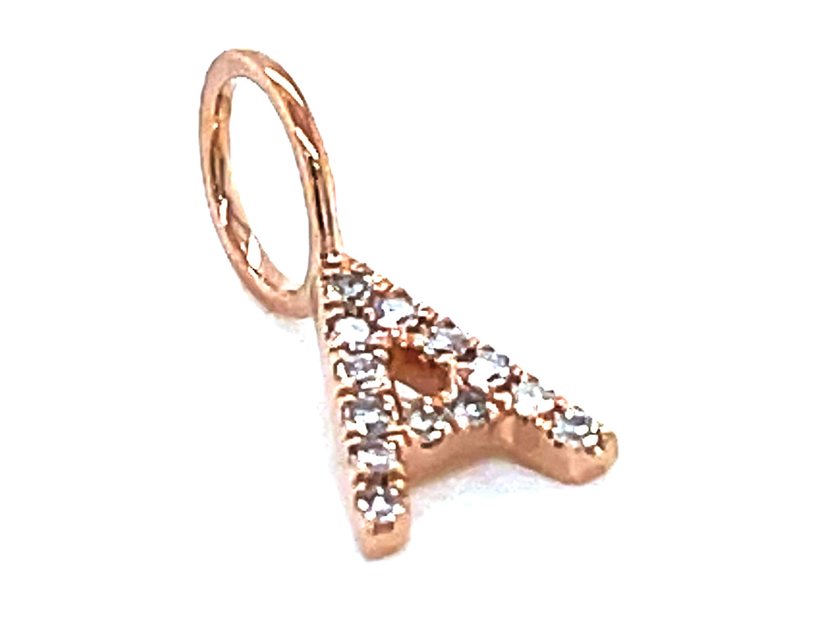 DIAMOND LETTER A PENDANT