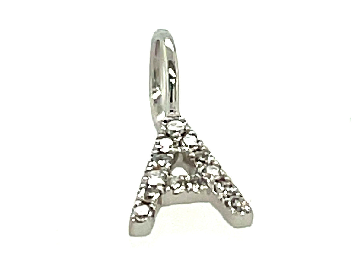 DIAMOND LETTER A PENDANT