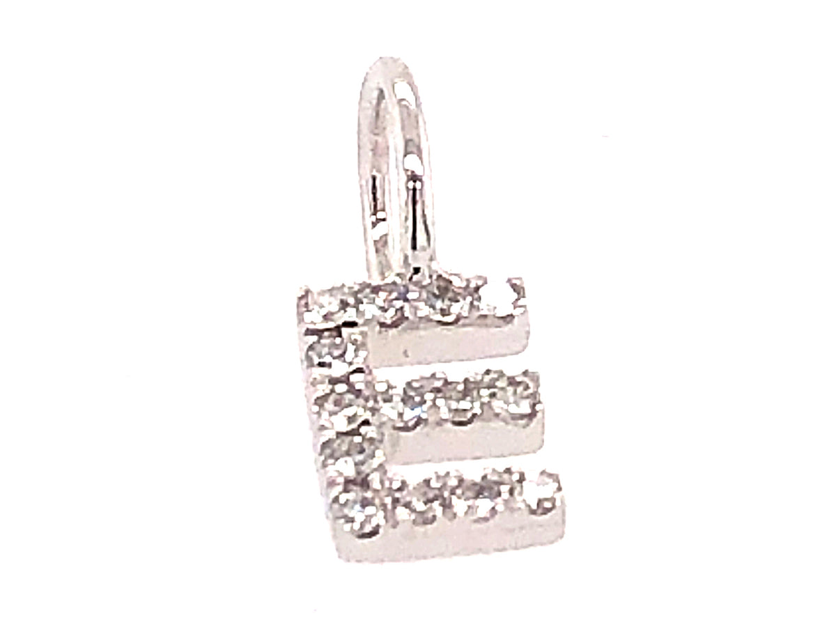 DIAMOND LETTER E PENDANT