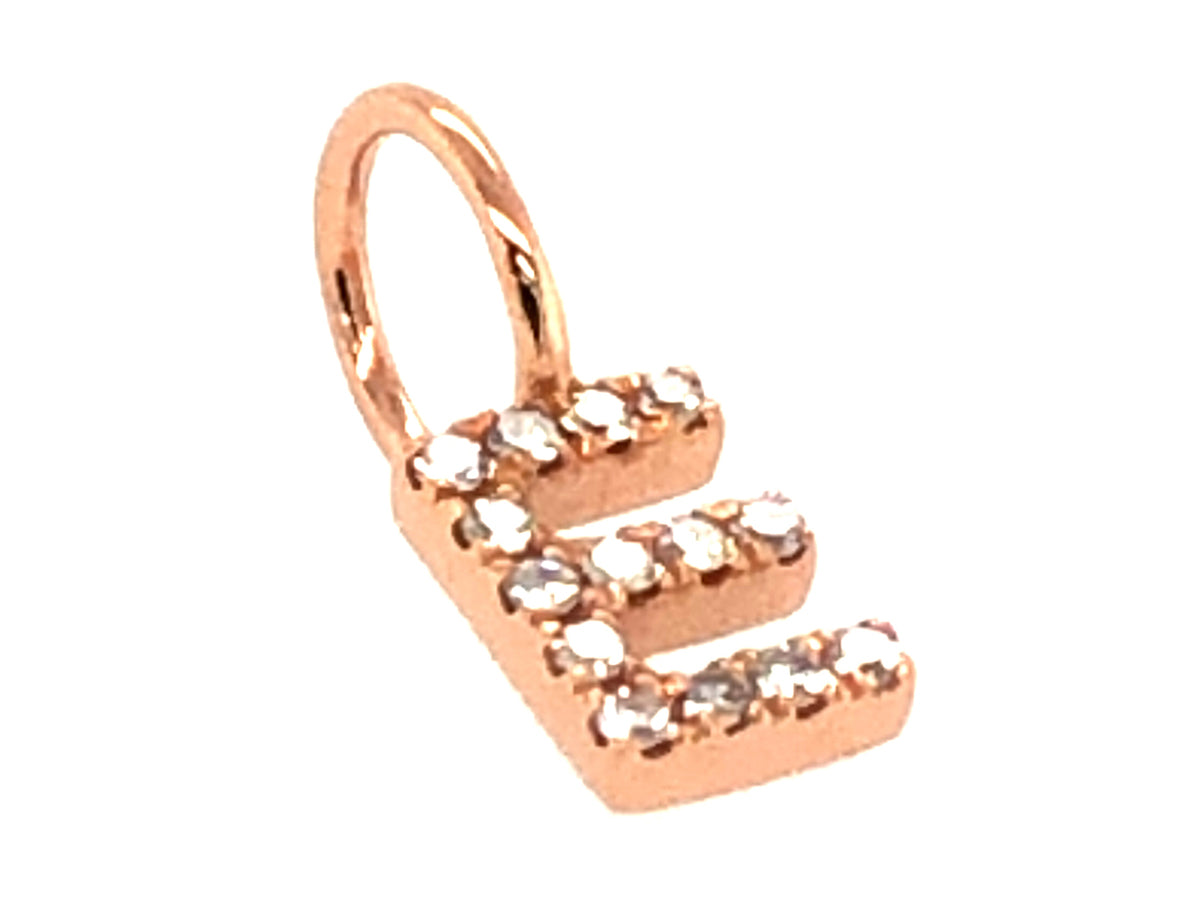 DIAMOND LETTER E PENDANT