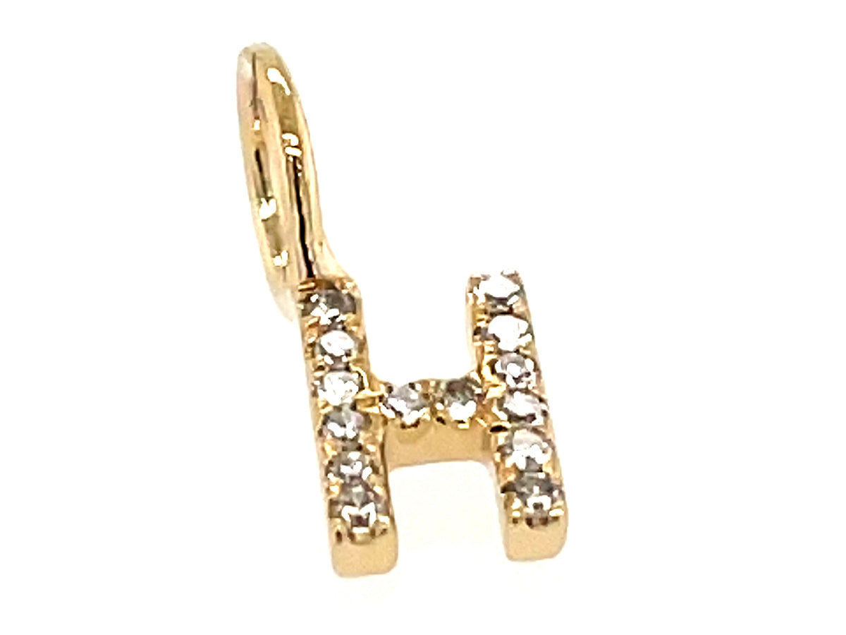 DIAMOND LETTER H PENDANT