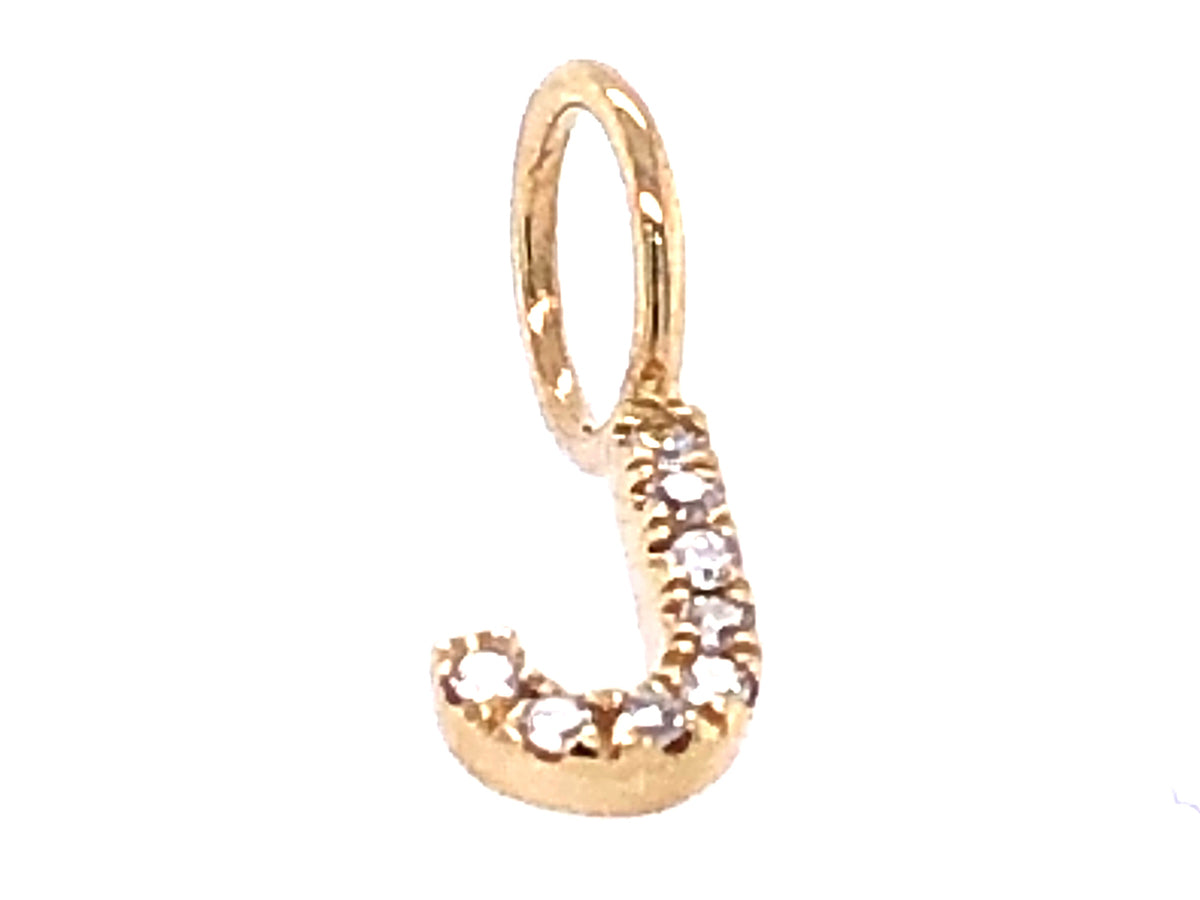 DIAMOND LETTER J PENDANT