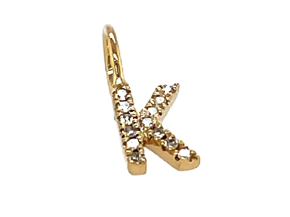 DIAMOND LETTER K PENDANT