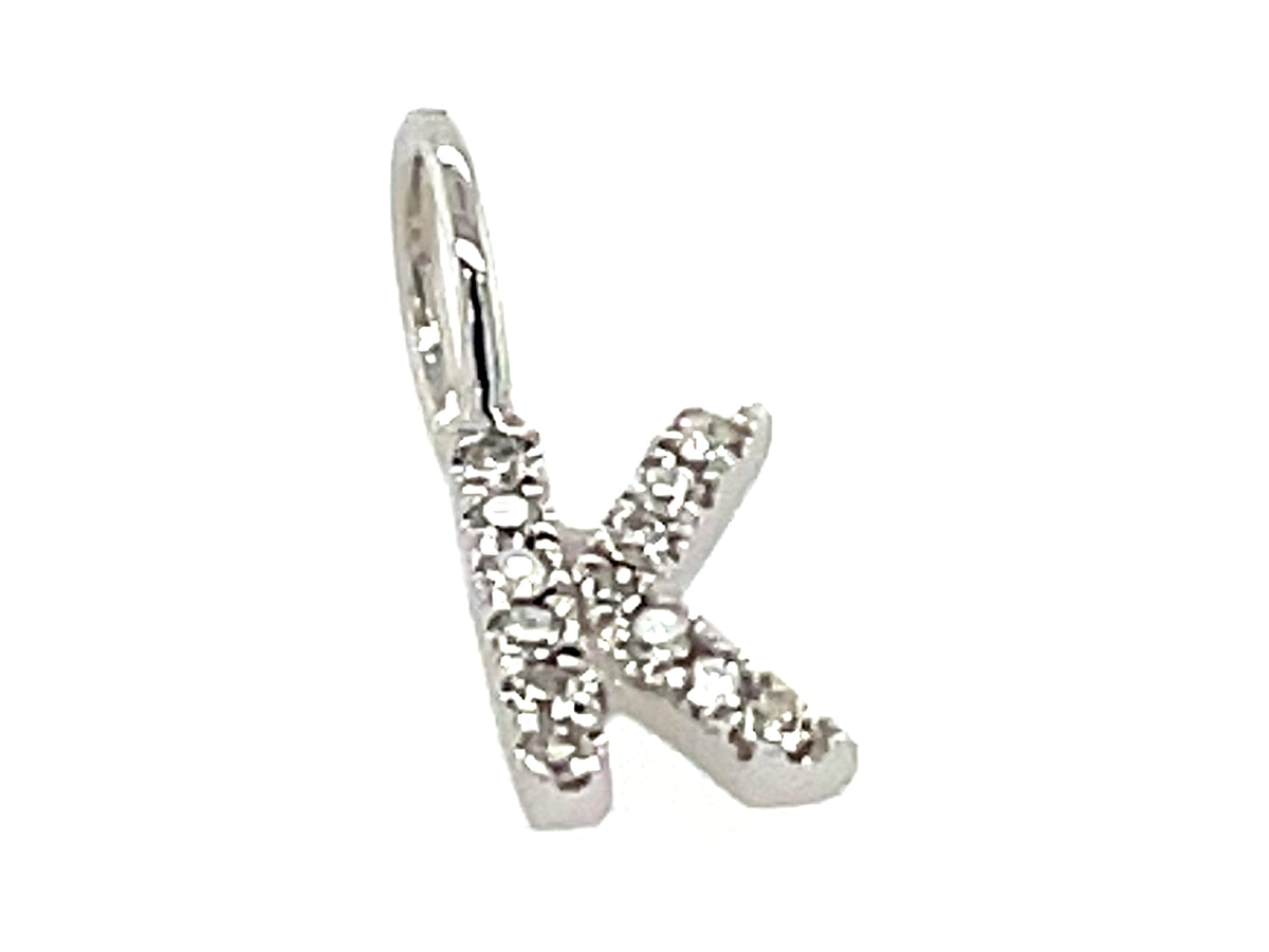 DIAMOND LETTER K PENDANT