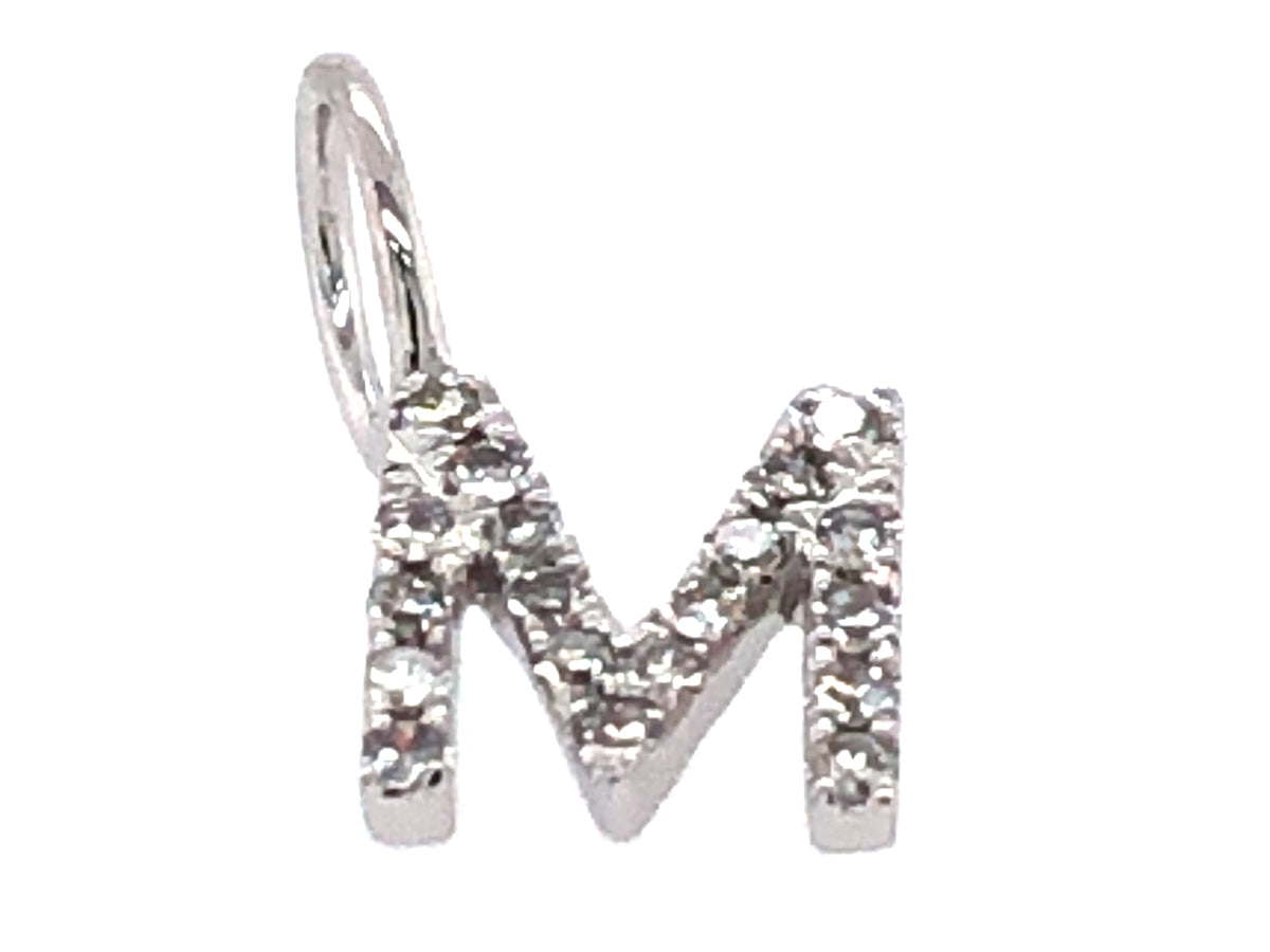 DIAMOND LETTER M PENDANT