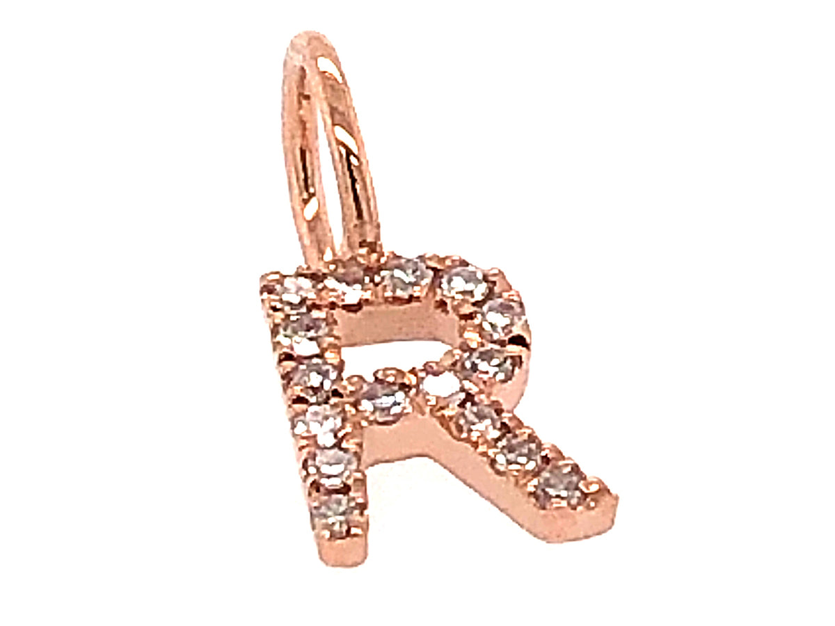 DIAMOND LETTER R PENDANT