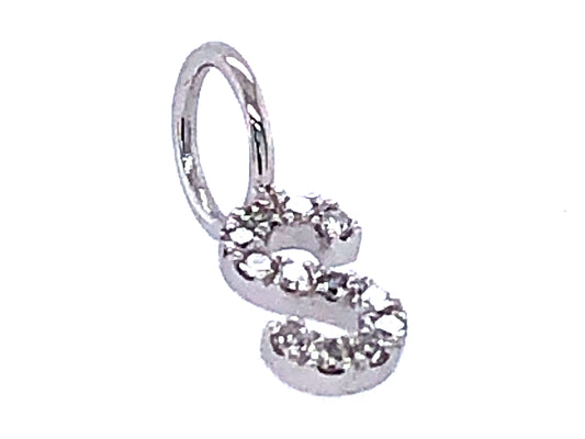 DIAMOND LETTER S PENDANT